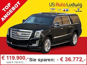 Cadillac Escalade 6,2l V8 AWD Platinum Aut. bei AutoLudwig GMBH in 3x in 1230 Wien | US-Neuwagen (CADILLAC, CORVETTE, CHEVROLET, DODGE, RAM) | Multimarken Gebrauchtwagenhandel | KFZ Werkstatt mit Bosch Service