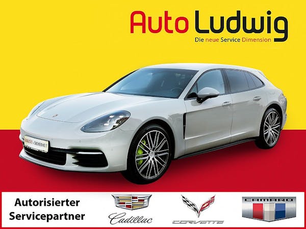 Por­sche Pan­ame­ra 4 E‑Hybrid Sport Turismo bei AutoLudwig GMBH in 3x in 1230 Wien | US-Neuwagen (CADILLAC, CORVETTE, CHEVROLET, DODGE, RAM) | Multimarken Gebrauchtwagenhandel | KFZ Werkstatt mit Bosch Service